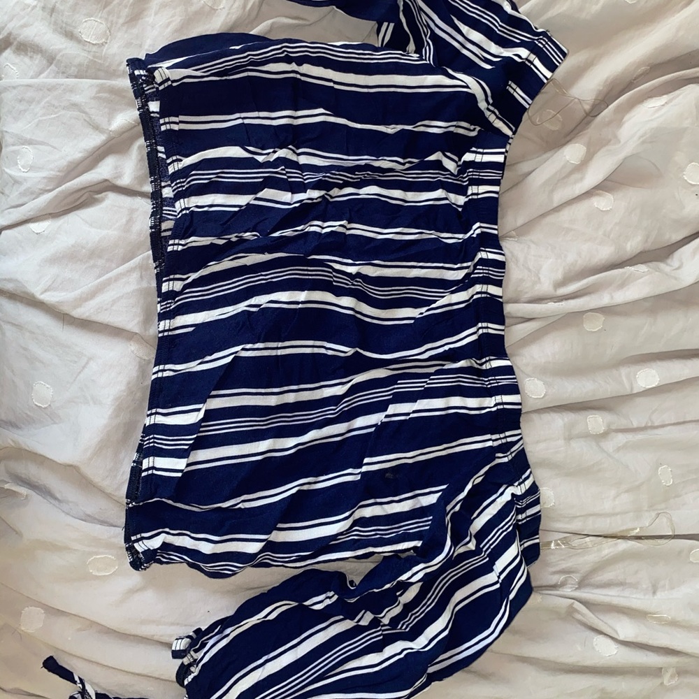 PacSun off the shoulder crop top with ties